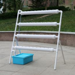 Watering Equipments Hydroponic System 36-hole Family Ladder Balcony Machine Vegetable Planting Gardening Rack