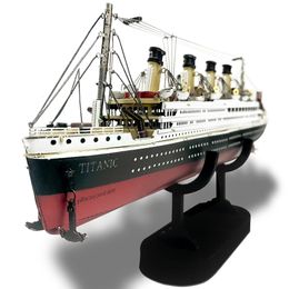 3D Puzzles Piececool 3d Metal Gifts for Adults Titanic Ship Model 226pcs Cruise Jigsaw Toys Building Kits Home Decoration 230616