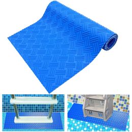 Carpet 2Designs Blue Swimming Pool Ladder Mats Anti-Slip Texture Protection Swimming Pool Table Anti-Slip Step Mat Ladder Mat Step Mat 230616