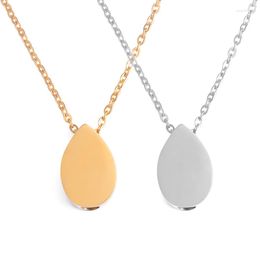 Pendant Necklaces Drop Stainless Steel Teardrop Cremation Urn Necklace With Fill Kit Ashes Jewelry Free