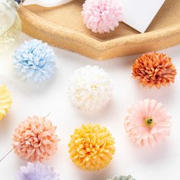 Dried Flowers 10PC Fake Silk Ball Hydrangea Wedding Garden Rose Home Decoration Party Christmas Garlands Candy Box Artificial