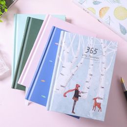 Planner Agenda With Colourful Inner Page Illustration Daily Plan Diary Notebook Life Record Stationery Gifts Notebooks