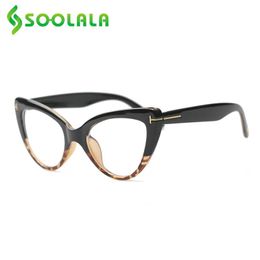 SOOLALA Cat Eye Anti Blue Light Reading Glasses Women Prescription Computer Eyeglasses Frame Female Reader 0 5 to 4 0 220705468488323R