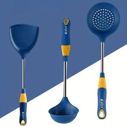 1pc Silicone Spatula Household Cooking Shovel Non-stick Pan Special Food-grade Frying Spoon Colander Kitchen Utensils Set