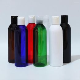 Storage Bottles 20pcs 250ml Empty Disc Top Cap Plastic Black Bottle Shampoo Shower Gel Liquid Soap Lotion Essential Oil PET Cosmetic