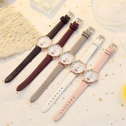 Wristwatches Casual Korean Fashion Style Ladies Cute Watch Student Fruit Women's Reader Gifts