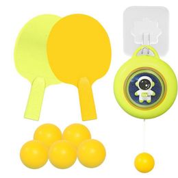 Table Tennis Raquets Adjustable Selftraining Set Hanging PingPong Trainer Home Parentchild Interaction Double Sparring 230616
