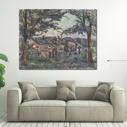 Handmade Artwork on Canvas Landscape 1882 Paul Cezanne Painting Countryside Landscapes Office Studio Decor