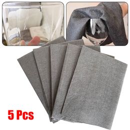 Cleaning Cloths 5pcs Microfiber Towel Polishing Cloth Household Kitchen Glass Wipes Dry And Wet Usage Mop Washer 230617