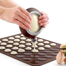 Cake Tools 30 Cavity DIY Silicone Macaroon Pastry Oven Bakeware Sheet Mat Mold Baking Pan for Kitchen 230616