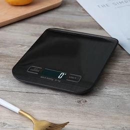 1pc Kitchen Food Scale, Digital Grammes And Ounces ,Baking, Cooking, Keto And Meal Prep, LCD Display, Stainless Steel, USB Rechargeable -Batteries Max 5Kg