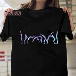 Women's T Shirts Harajuku Dance Girls T-shirt Women's Clothes Gymnastics For Women Graphic Black Tees Short Sleeve Tops Summer Cloth