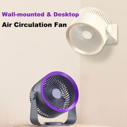 Other Home Garden Household Table Desktop Fan USB Rechargeable Air Circulation Electric 4000mAh Portable Wall Mounted for Kitchen 230616