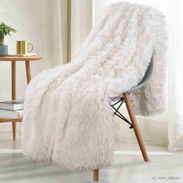 Blankets Double Layer Plush throw Blanket home Bedspread on the bed chair towel sofa lamb bed blankets and throws R230617