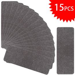 Carpet Stair Mat High Density Soft Self-adhesive Non-slip Floor Rugs Carpet Solid Colour Modern Home Decor Corner Step 15 pcs 230616
