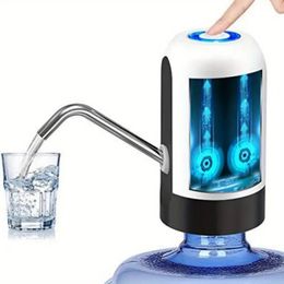 1pc, Water Bottle Pump, USB Charging Automatic Water Bottle Dispenser, Drinking Water Pump, Portable Electric Water Dispenser, Water Bottle Pump, Useful Tools