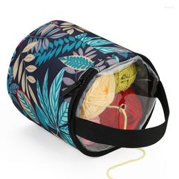 Storage Bags Yarn Organizer Knitting Bag Portable And Crochet For Skeins Hooks