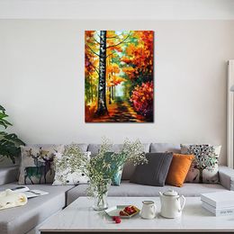 Vibrant Street Art on Canvas Soul Time Handmade Contemporary Oil Painting for Living Room Wall