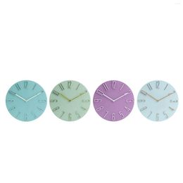 Wall Clocks Large 30cm Clock Solid Colour Numeral Indoor Office Round Modern