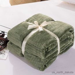 Blanket Soft Throw Blanket Solid Colour Mesh Sofa Office Blanket for Kid Pet Supply for Home R230617