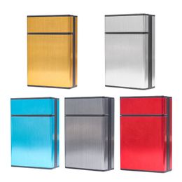 Latest Cool Smoking Colorful Cigarette Cases Plastic Storage Box Innovative Housing Pull Down Automatic Spring Opening Flip Moistureproof Stash Case