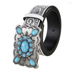 Belts Bohemian-Waist Belt For Women Turquoise Beaded Wide Decorative Waistband