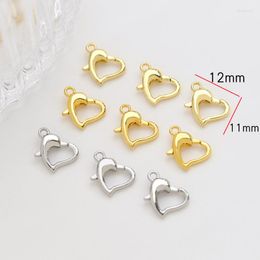 Pendant Necklaces Est 50pcs 11 12mm DIY Jewellery Findings Lovely Heart Shape Lobster Clasps Charms Fit Necklace Earring Bracelet Making