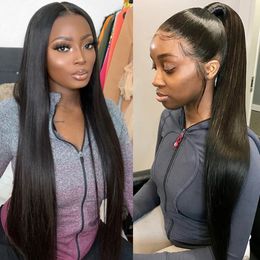36inch Straight Lace Frontal Wigs Hd Lace Wig 13x4 Human Hair Wigs For Black Women Pre Plucked 4x4 5X5 Lace Closure Wig