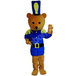 High Quality Super Cute Bear Police Mascot Costume Fancy dress carnival Custom fancy costume Plush costume