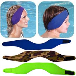 Swimming Caps Adjustable Waterproof Swimming Diving Ear Band Headband Earplug for Kid Keep Ear Protection For Water Sports Bathing Accessories 230616