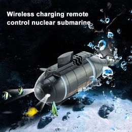 ElectricRC Boats RC mini wireless remote control of ship water toys children electric submarine simulation model 230616