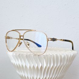 Luxuriöse optische Brille CHROME Herren-Sonnenbrille Damen-Sonnenbrille Ultraleichter Titanrahmen Heavy-Metal-Rock-Punk-Stil Spiegelbein-Carving-Technologie Zurückhaltender Luxus
