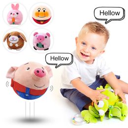 Plush Dolls Electrical Doll Toys Bouncing Talking Balls Baby Singing Beating Christmas Birthday Gifts for Kids Hamster Dancing Cactus 230617