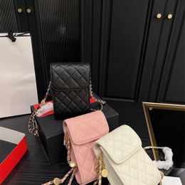 Brand Designer Bags 23ss Channel bag Mobile phone bag Handbag Envelope bags Shoulder Bag Tote bag Women's Fashion texture Pearl lock Multifunctional Crossbody bag