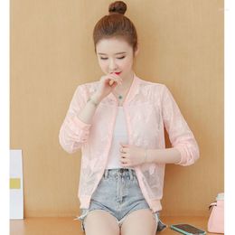 Women's Jackets Summer Cardigan Women Autumn Lace Hollow Out Shawl Female Thin Coat Ladies Tops Knitted Sweater Cardigans Jacket G141