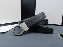 Mens Designer turn buckle Belts for women Genuine Leather ladies belt pin buckle casual strap wholesale letter belt 042