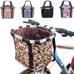 Panniers Bags Foldable Bike Front Tube Bag Waterproof Bicycle Handlebar Basket Pack Cycling Front Frame Pannier Bike Accessories Bike Baskets 230616