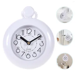 Wall Clocks Bathroom Waterproof Clock Small Digital Timer Simple Hanging Adorn Plastic