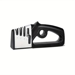 1pc Manual Knife Sharpener Sharpening Stone Kitchen Sharpening Knife Scissors Cutter Four-in-one