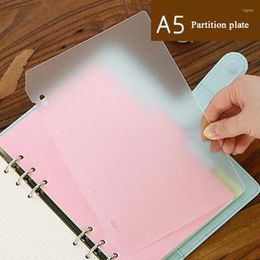 Pcs/Lot Transparent Matte A5 A6 Loose-leaf Notebook Inner Page Divider Board PVC Office&School Supplies