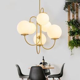 Pendant Lamps Luxurious American Gold Chandelier Indoor Decor Magic Bean Kitchen Fixtures For Coffee Shop Bar Villa El