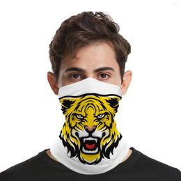 Bandanas Tigre Face Yellow King Bandana Design Art Head Mask Magic Cycling Neckerchief Seamless Windproof Headscarf