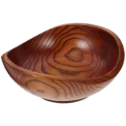 Bowls Salad Serving Bowl Fruit Kitchen Counter Jujube Wood 20X19X7.5CM Wooden Large