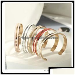 Cuff Direct Selling Party Trendy Cz New Bangle Fit Dw Original Charms Bracelet For Women Girls Diy Jewelry Making Drop Delivery Brace Dhmu6