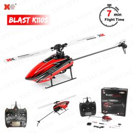 ElectricRC Aircraft Wltoys XKS K110S RC Helicopter BNF RTF 24G 6CH Remote Control 3D 6G System Brushless Motor Mini Quadcopter Toy Gift for Boy 230616