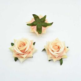 Dried Flowers 100Pcs Artificial for Wedding Christmas Garlands Home Decorations Silk Roses Diy A Cap Wreath Fake Plants Wall Wholesale