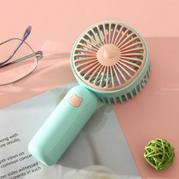 Electric Fans Usb Mini Portable USB Charging Creative Rechargeable Small Catapult Pocket Hand-held Print