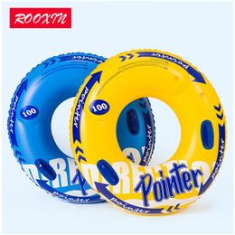 Inflatable Floats tubes ROOXIN Thickened Swim Ring Float For Adult Swimming Circle Inflatable Toy Swimming Ring Tube Pool Beach Water Play Equipment 230616