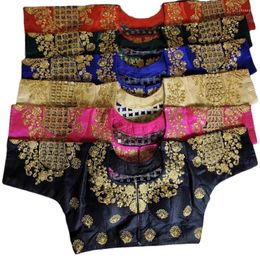 Ethnic Clothing Choli Tops Emboridered Readymade Fully Stitched Blouse For Saree Sari Women Ropa De La India Pakistani Clothes Black
