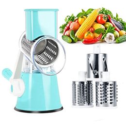 Fruit Vegetable Tools Manual rotary cheese grader for vegetable cutter potato slicer Mandolin multi-function vegetable chopper kitchen accessories 230617